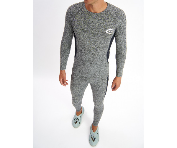 Термобелье мужское серого цвета 2202Sr
