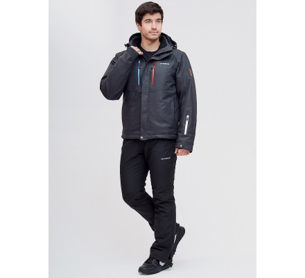 Горнолыжный костюм  темно-серого цвета 02061TC