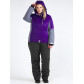 Женский зимний костюм горнолыжный большого размера темно-фиолетового цвета 01934TF
