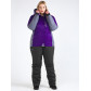 Женский зимний костюм горнолыжный большого размера темно-фиолетового цвета 01934TF