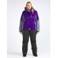 Женский зимний костюм горнолыжный большого размера темно-фиолетового цвета 01934TF