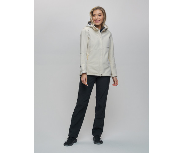 Костюм женский  бежевого цвета 02035B