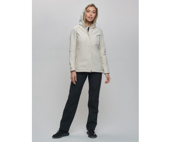 Костюм женский  бежевого цвета 02035B