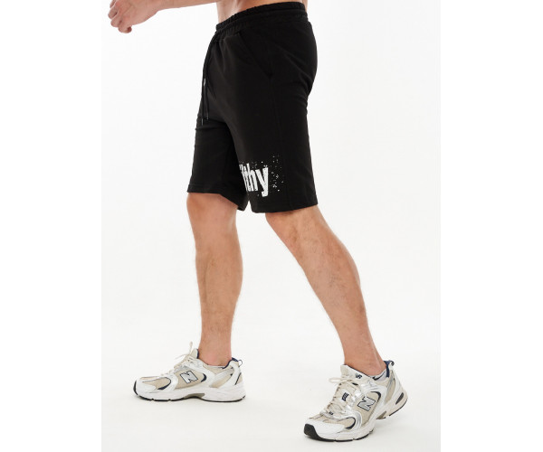 Шорты трикотажные мужские черного цвета 221108Ch