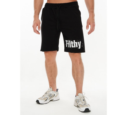 Шорты трикотажные мужские черного цвета 221108Ch