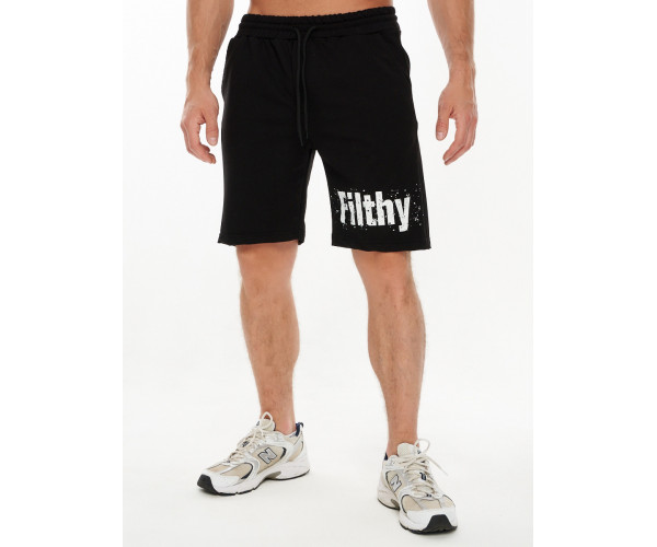 Шорты трикотажные мужские черного цвета 221108Ch