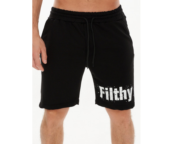 Шорты трикотажные мужские черного цвета 221108Ch