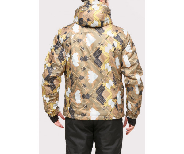 Куртка горнолыжная мужская коричневого цвета 18108K