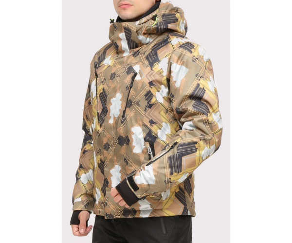 Куртка горнолыжная мужская коричневого цвета 18108K