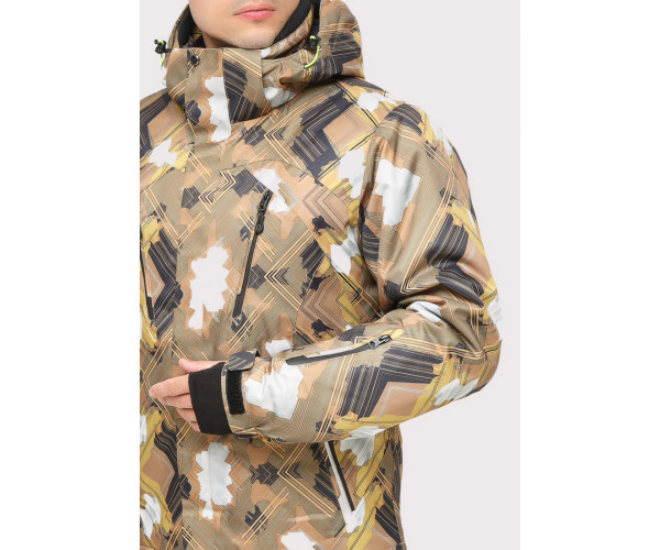 Куртка горнолыжная мужская коричневого цвета 18108K