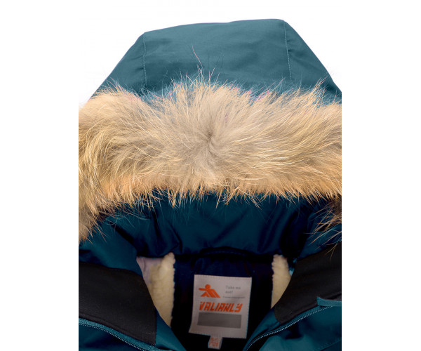 Парка зимняя Valianly для девочки темно-зеленого цвета 9036TZ