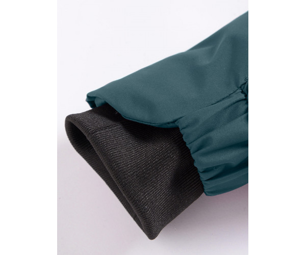 Парка зимняя Valianly для девочки темно-зеленого цвета 9036TZ