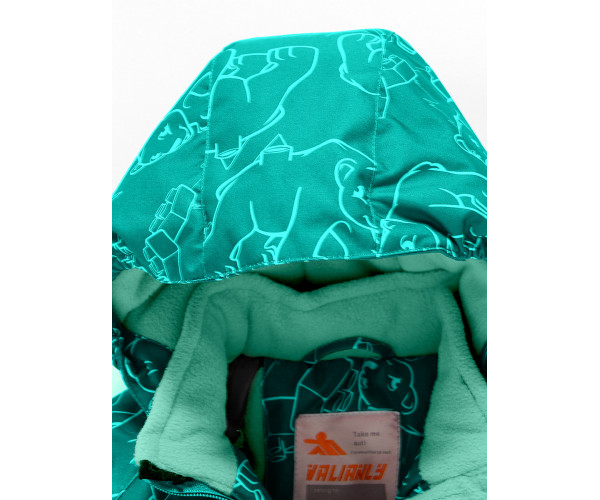 Горнолыжный костюм Valianly детский бирюзового цвета 9012Br