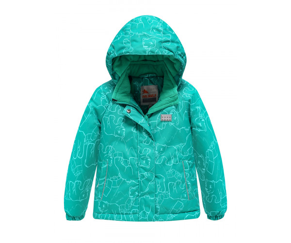 Горнолыжный костюм Valianly детский бирюзового цвета 9012Br