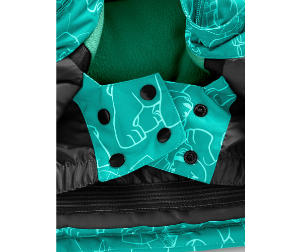 Горнолыжный костюм Valianly детский бирюзового цвета 9012Br