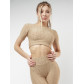 Костюм для фитнеса бежевого цвета 22096B
