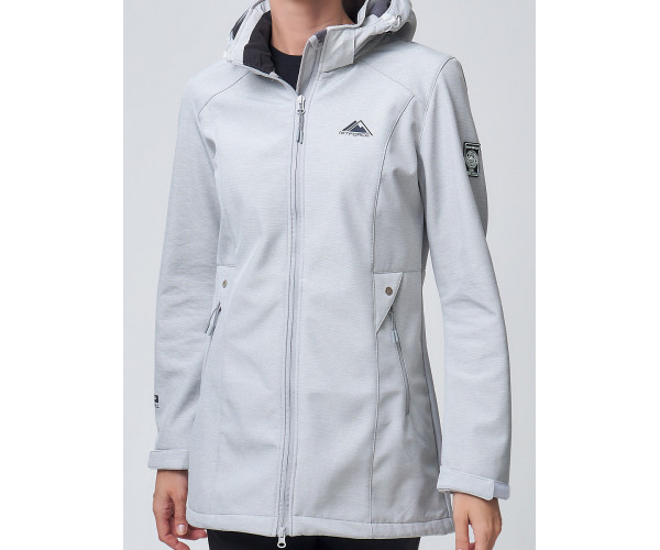 Костюм женский  светло-серого цвета 02037SS