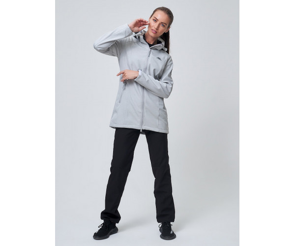 Костюм женский  светло-серого цвета 02037SS