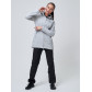 Костюм женский  светло-серого цвета 02037SS