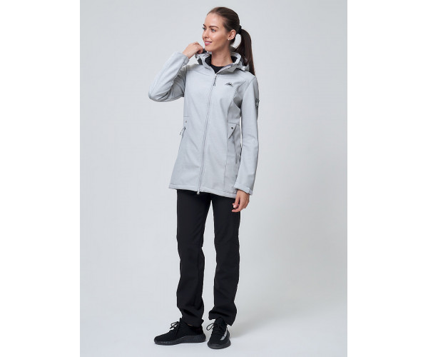 Костюм женский  светло-серого цвета 02037SS