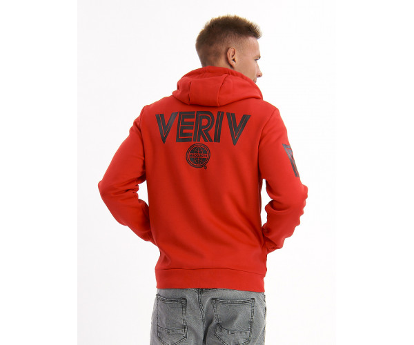 Толстовка мужская красного цвета 3003Kr