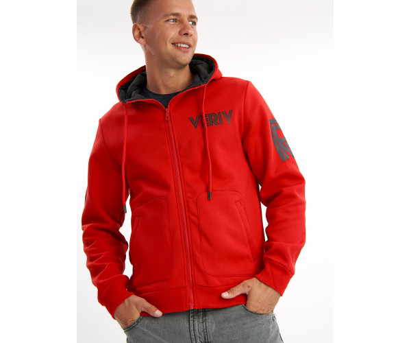 Толстовка мужская красного цвета 3003Kr