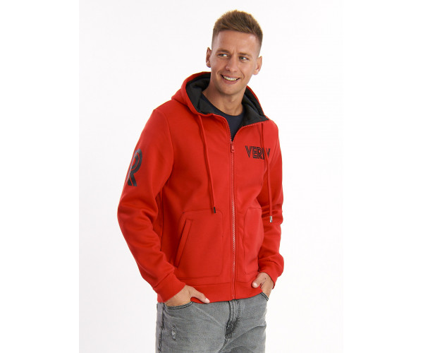 Толстовка мужская красного цвета 3003Kr