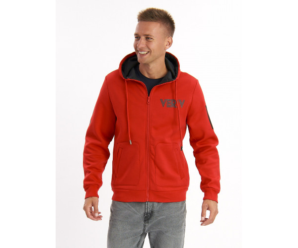 Толстовка мужская красного цвета 3003Kr