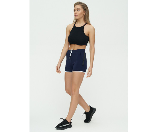 Спортивные шорты женские темно-синего цвета 3019TS