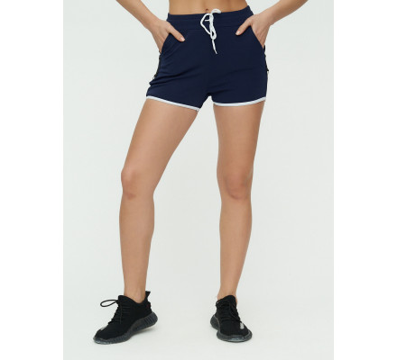 Спортивные шорты женские темно-синего цвета 3019TS
