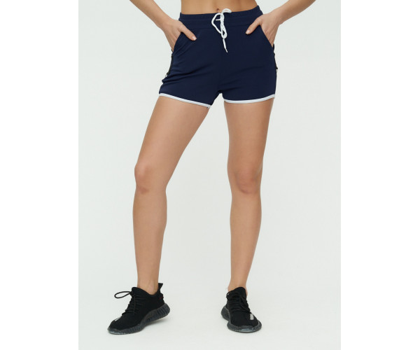 Спортивные шорты женские темно-синего цвета 3019TS