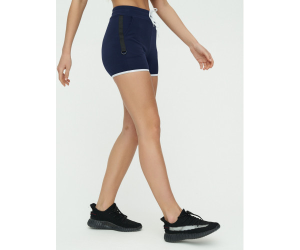 Спортивные шорты женские темно-синего цвета 3019TS