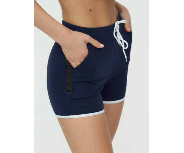 Спортивные шорты женские темно-синего цвета 3019TS