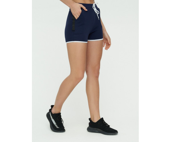 Спортивные шорты женские темно-синего цвета 3019TS