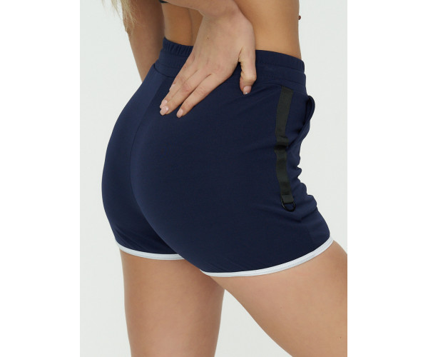 Спортивные шорты женские темно-синего цвета 3019TS