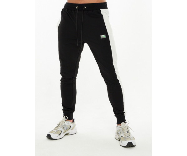 Спортивный костюм трикотажный черного цвета 9154Ch