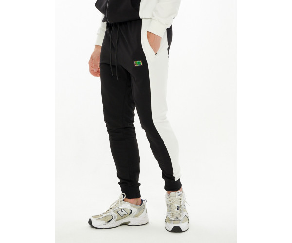 Спортивный костюм трикотажный черного цвета 9154Ch