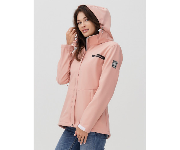 Ветровка  женская розового цвета 2034R