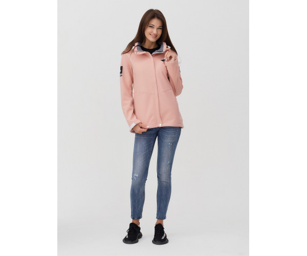 Ветровка  женская розового цвета 2034R