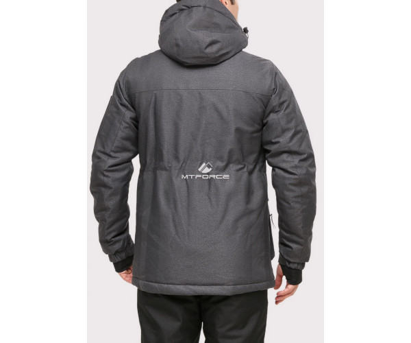 Мужской зимний костюм горнолыжный темно-серого цвета 01911TС