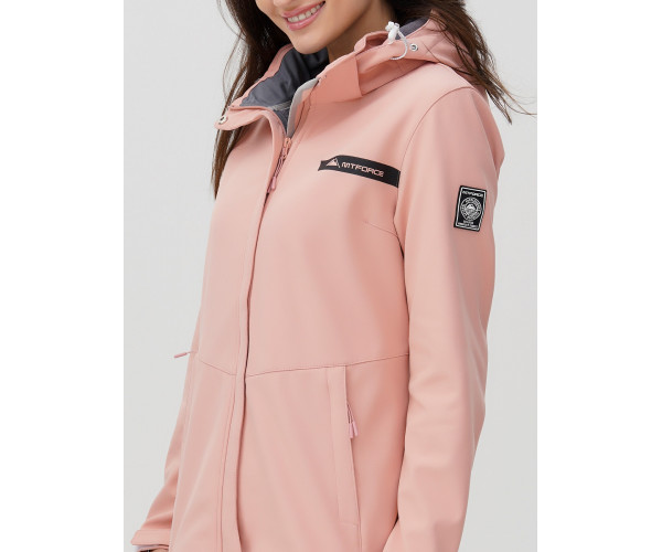 Ветровка  женская розового цвета 2034R
