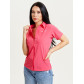 Спортивная футболка поло женская розового цвета 33412R