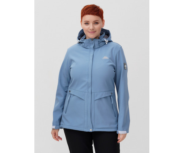 Костюм  bigsize голубого цвета 02032-1Gl