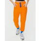 Спортивные брюки женские оранжевого цвета 1307O