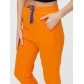 Спортивные брюки женские оранжевого цвета 1307O