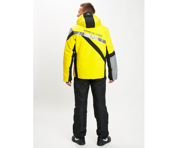 Горнолыжный костюм мужской желтого цвета 077015J