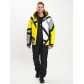 Горнолыжный костюм мужской желтого цвета 077015J
