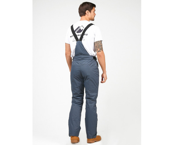 Мужские зимние горнолыжные брюки темно-серого цвета 18005TC