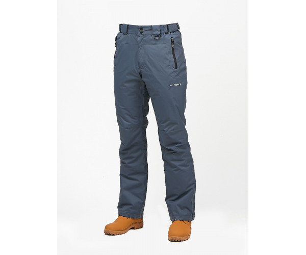 Мужские зимние горнолыжные брюки темно-серого цвета 18005TC