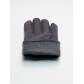 Классические перчатки зимние мужские серого цвета 601Sr